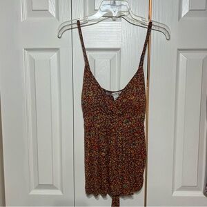 American Rag Multicolor Camisole Top Wm M boho adjustable straps padded tie back